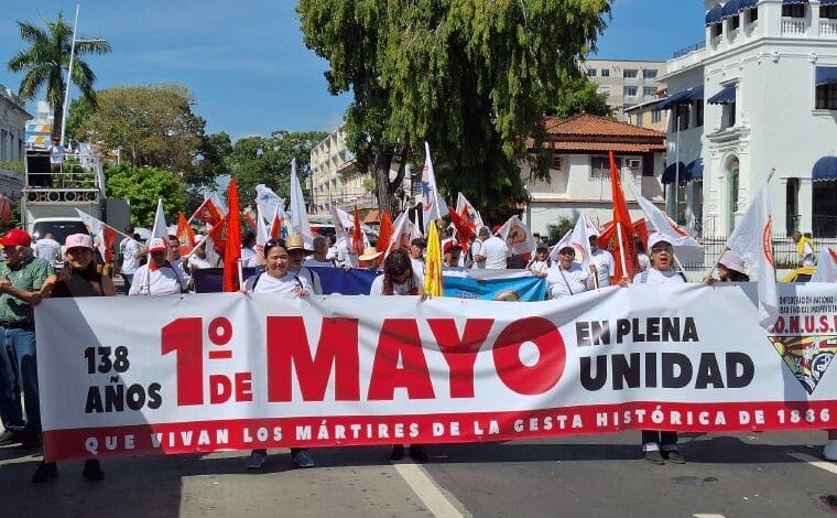 Movimiento obrero panameño se une en manifestaciones durante el Día del Trabajador 1